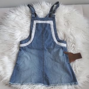 Venus Overall Dress Denim Mini 6 Lace